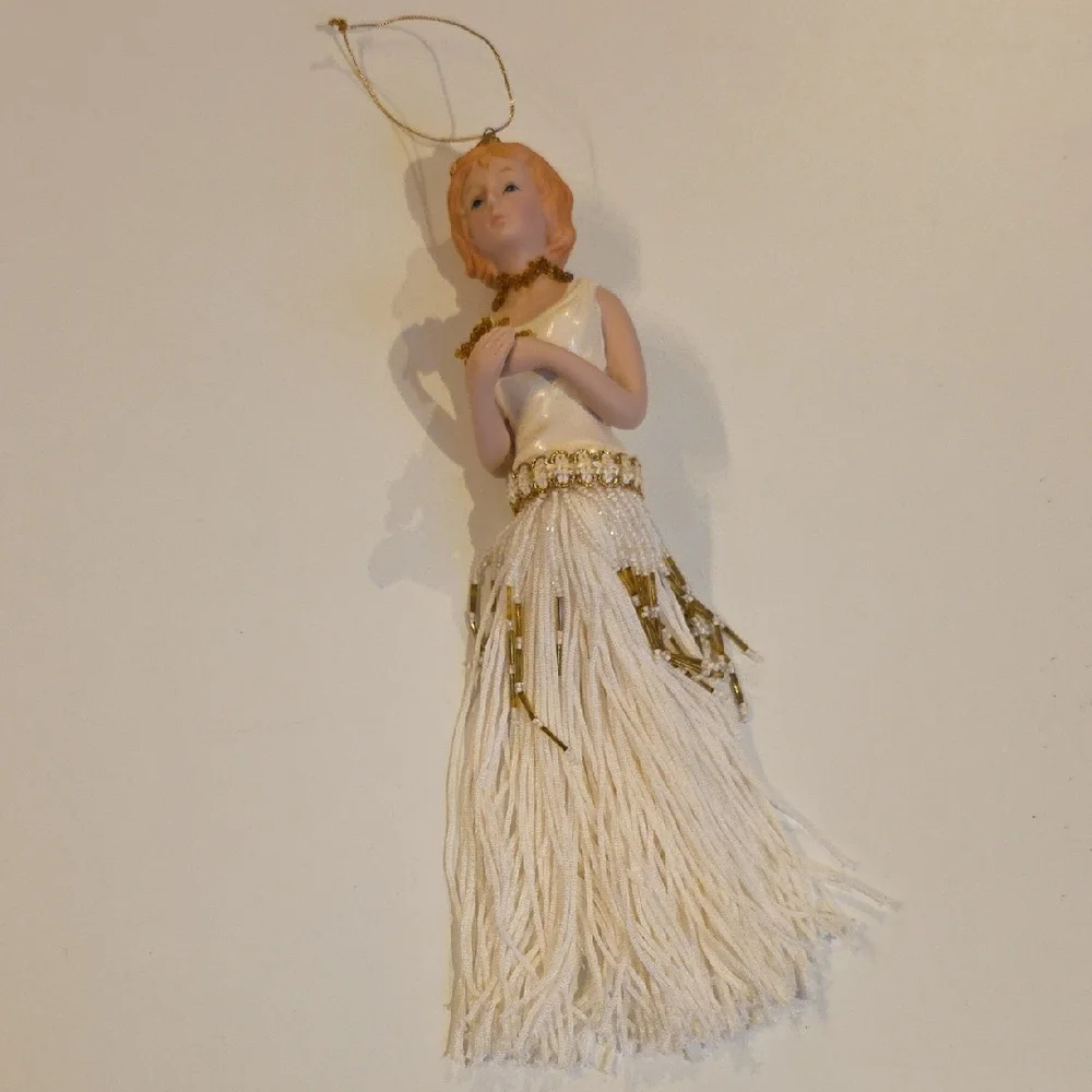 Christmas Ornament - 1920's Flapper Style Doll Ornament
